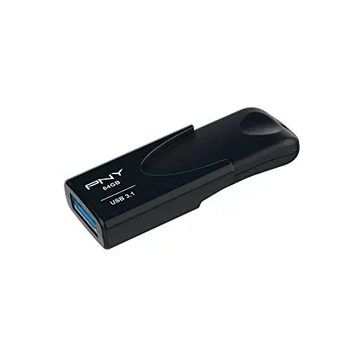 PNY Attaché 64GB USB 3.1 Preto Pens USB