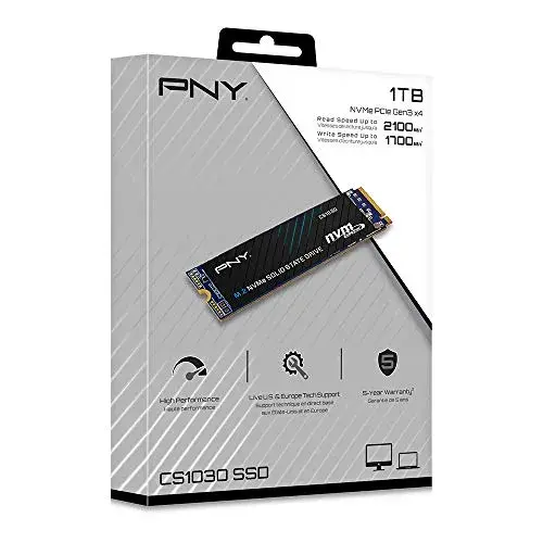PNY CS1030 1TB SSD NVMe PCIe Gen3 2.100MB/s