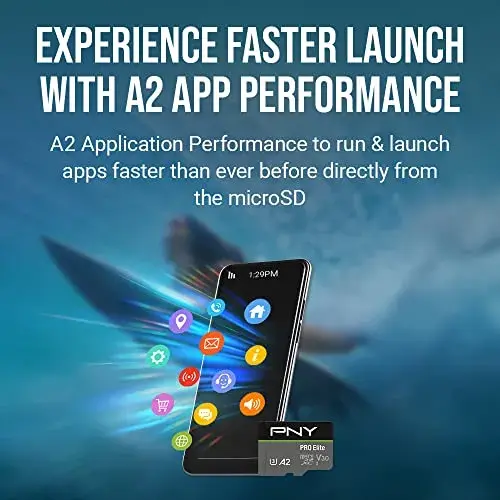PNY MicroSDXC Pro Elite 256GB UHS-I U3 V30