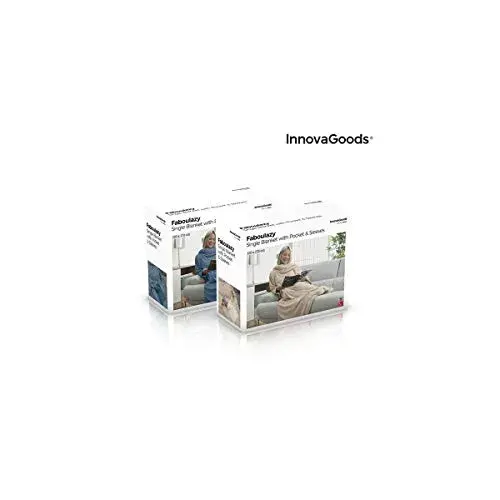 Poliéster Cobertor com Mangas 130×170 cm Bege