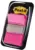 Post-it 680-21 25.4×43.2mm Rosa Separadores de Índice