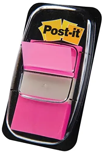 Post-it 680-21 25.4×43.2mm Rosa Separadores de Índice