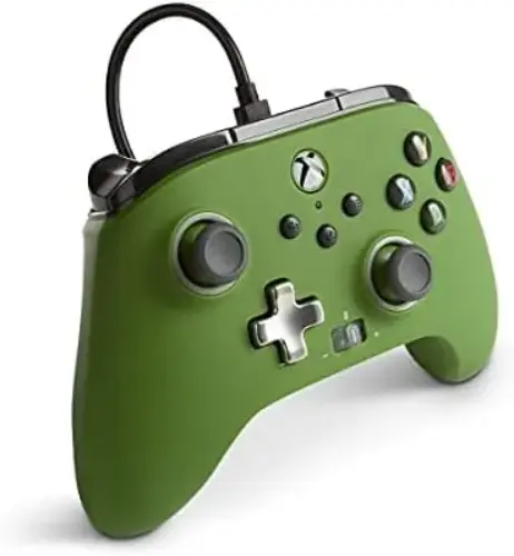 PowerA Controle Wired Enhanced Xbox Series X Verde Soldier
