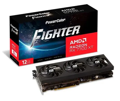 Powercolor Radeon Rx 7700 Xt Fighter Oc 12GB GDDR6 2584MHz 3456 cores