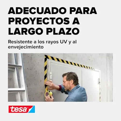Tesa Fita de Marca amarela/preta PVC resistente