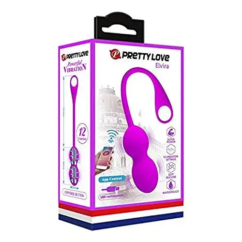 Pretty Love Elvira Bolas Vibradoras Recarregáveis Roxo