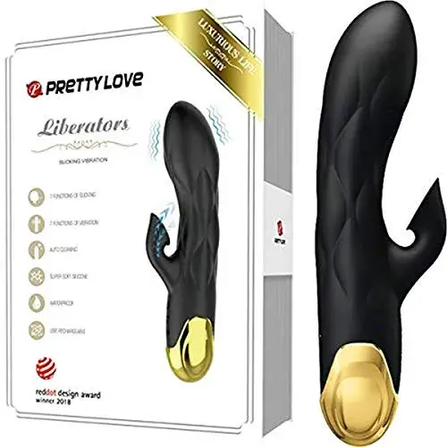 Pretty Love Luxo Vibrador Recarregável Ouro Preto