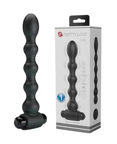 Pretty Love Plug Anal Silicone 10 Vibrações Preto
