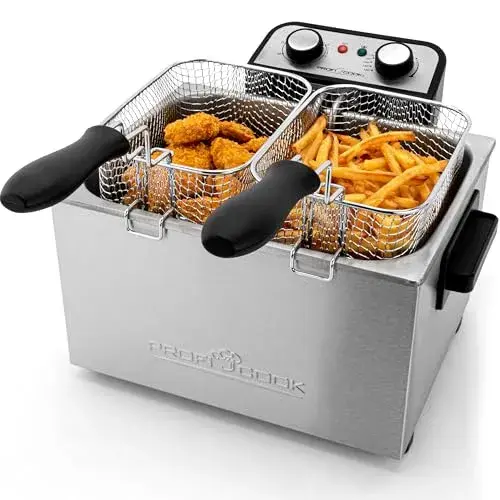 ProfiCook FR 1038 5L cinzento fritadeira dupla