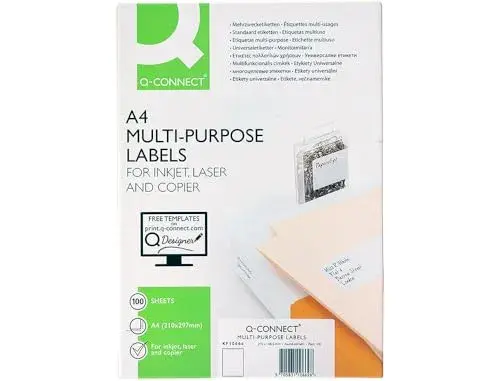 Q-Connect Etiquetas Adesivas A4 210x297mm