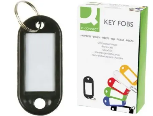 Q-Connect Porta Chaves Preto Pack 100