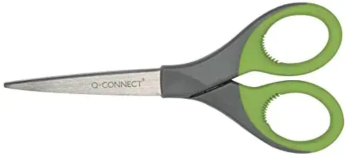 Q-Connect Tesoura Mango Caucho 17cm