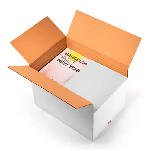 Q-Connect Caixa de Papelão Regulável em Altura 450×280 mm Branco