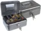 Q-Connect Cofre com Bandeja para Moedas 152x80x115mm Segurança Silver