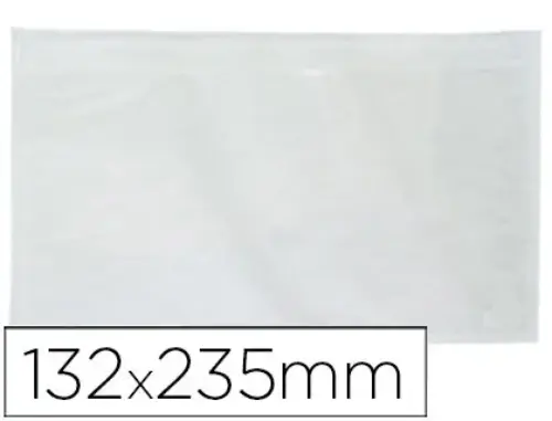 Q-Connect Envelope Porta-Documentos 225x122mm Transparente