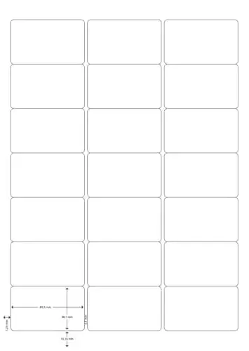 Q-Connect Etiquetas Adesivas 100 Fls DIN A4 63,5×38,1mm