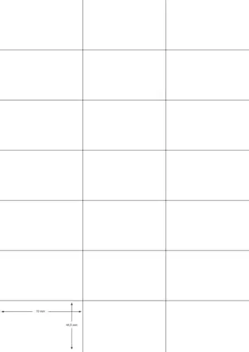 Q-Connect Etiquetas Adesivas 70×42,3mm DIN A4