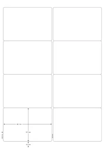 Q-Connect Etiquetas Adesivas A4 99,1×67,7mm