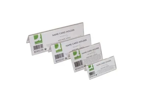 Q-Connect Identificador de Mesa Metacrilato 95x42mm Transparente