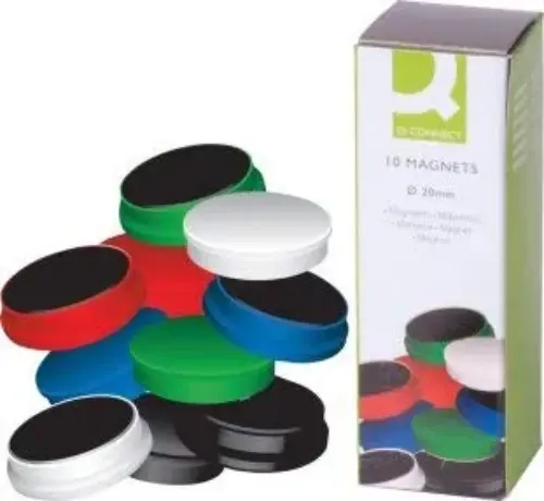 Q-Connect Pioneses 10 Unidades Sinalizadores Magnéticos Sortido