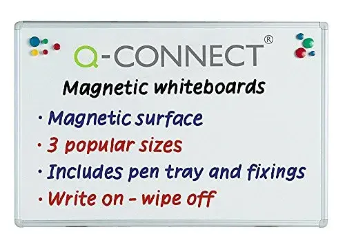 Q-Connect Quadro Branco Magnético 90x60cm Alumínio