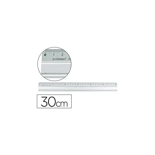 Q-Connect Réguas Alumínio 30cm