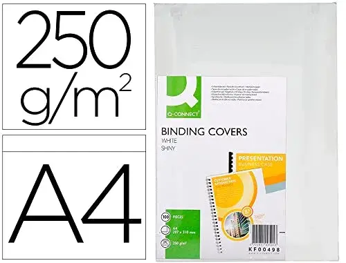 Q-Connect Tampa de encadernação 215g A4 100 un