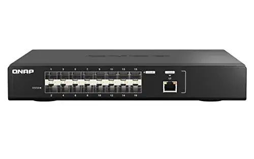QNAP QSW-M5216-1T Switch Gerido 10G Ethernet 16 Portas Preto