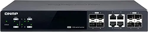 QNAP QSW-M804-4C Switch Gerenciado 10 GbE 8 Portas