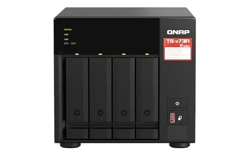 QNAP TS-473A NAS Ryzen V1500B 4 HDD 2 M.2 Switch 2.5 GbE