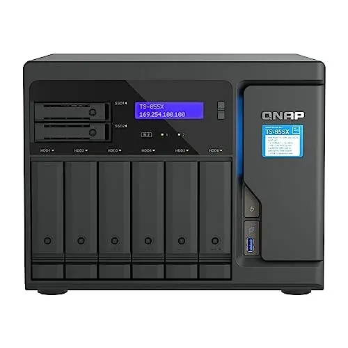 QNAP TS-855X 8GB NAS Armazenamento em Rede