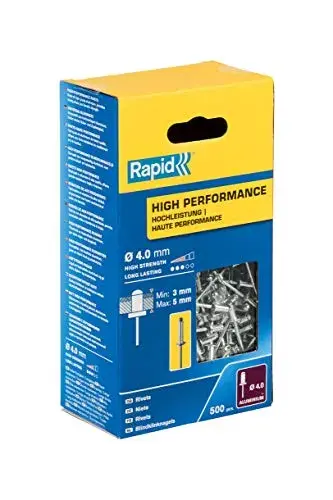 Rapid Caixa de Rebites Alumínio 4x8mm