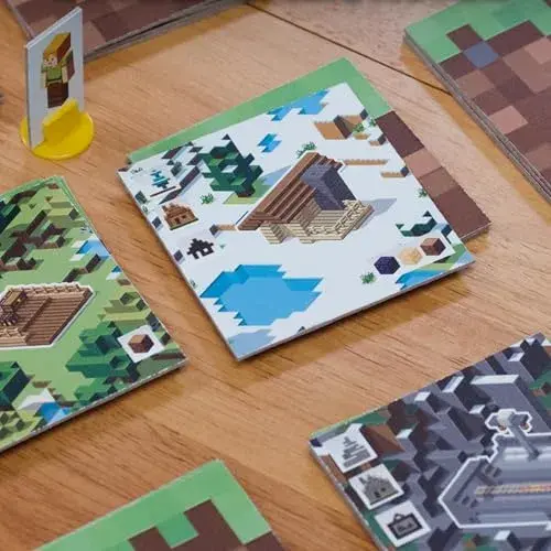 Ravensburger Minecraft Builders & Biomes 2-4 Jogadores Tema Pixelado