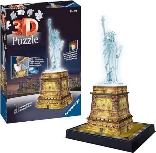 Ravensburger Puzzle 3D Estátua da Liberdade Night Edition