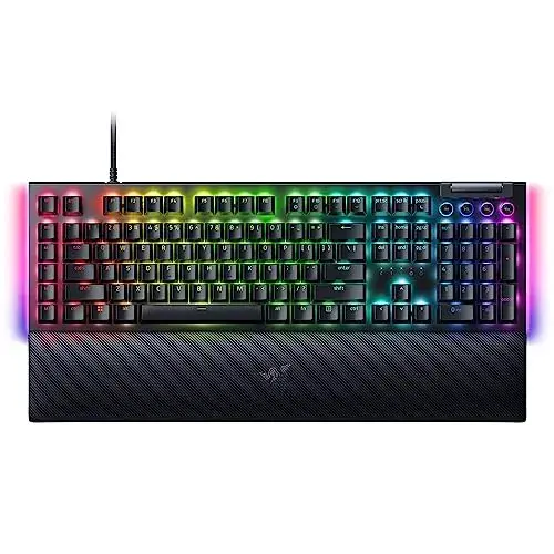 Razer BlackWidow V4 Teclado Mecânico Amarelo RGB USB Preto