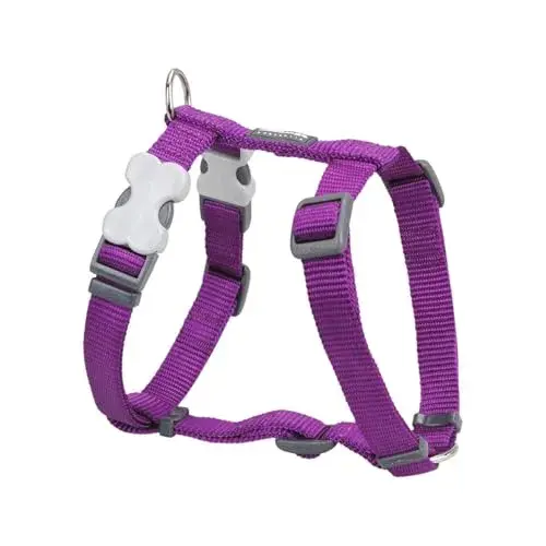 Red Dingo Peitoral Classic Liso Roxo 1,5×30-48 cm