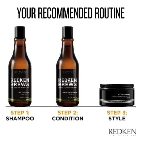 Redken Brews Clay Pomade Fixador Natural 100ml