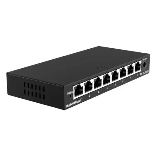 Reyee Switch Cloud RG-ES208GC Switch de Rede 8 Portas Gigabit