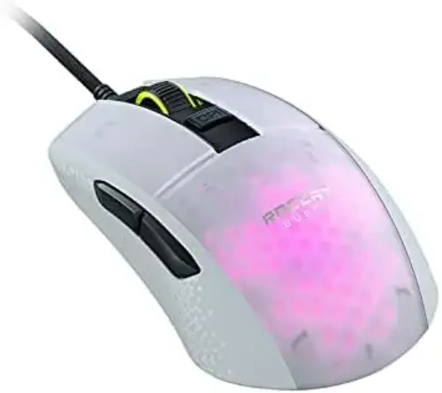 Roccat Burst Pro RGB 16K DPI Sem Fio Branco
