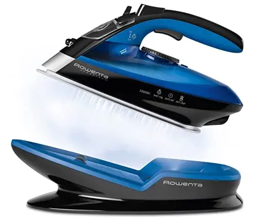 Rowenta DE5010D1 2400W Azul/preto Ferro a vapor sem fio