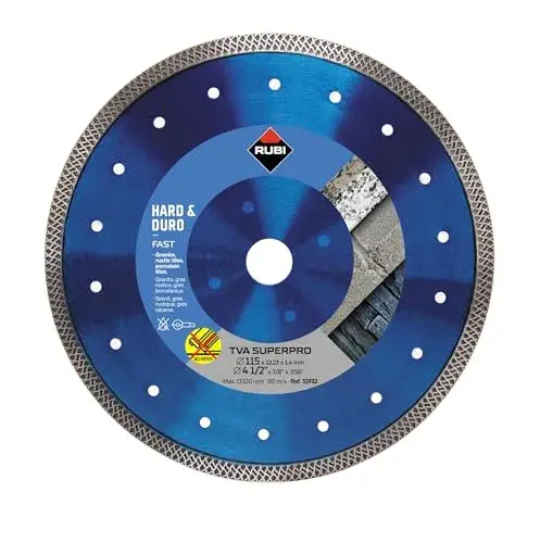 Rubi Disco Tva 115 Super-pro Para Material Duro Branco