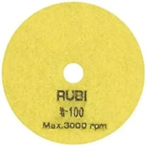 Rubi Discos de Diamante Polir Seco 100mm Grão 100