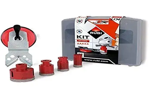 Rubi Kit Brocas e Guia Centradora 50917 para perfuração a seco