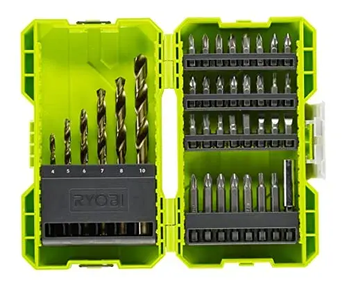 Ryobi Chaves Conjunto de Pontas para Perfuração e Parafusamento