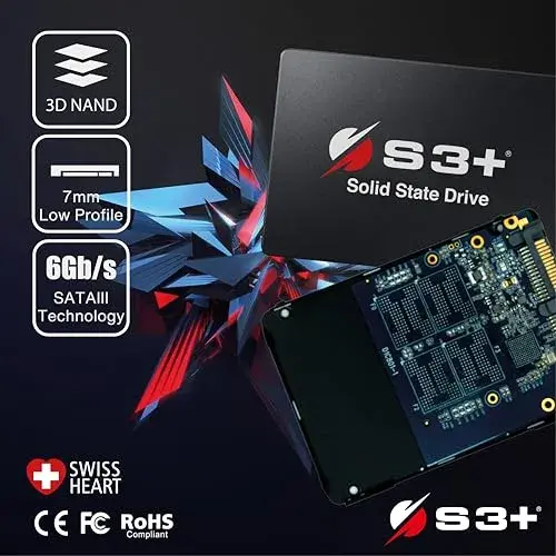 S3Plus SSD S3+ 480GB SATA 3.0 Preto