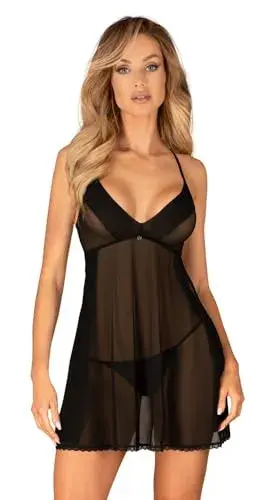 Obsessive Latinesa Babydoll & Tanga Branco XS/S