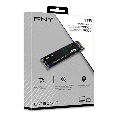 PNY CS2130 1TB NVMe PCIe M.2 3500MB/s