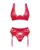 Obsessive Lacelove Conjunto Vermelho XS/S Renda Delicada
