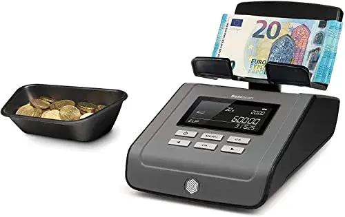 SafeScan 6165 Contador de Notas e Moedas Automático Compacto