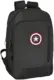 Safta Mochila Escolar Marvel 15.6″ USB Preto Capitão América